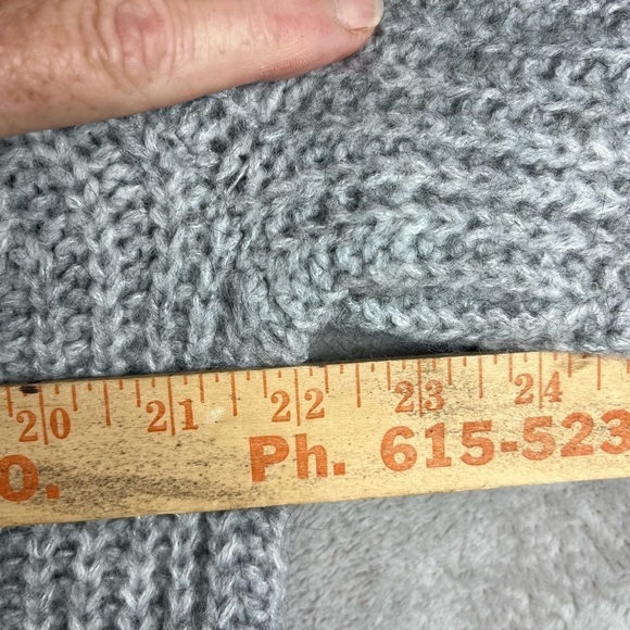 GAP XL Extra Large Wool Blend Sweater Brushed Pointe Heather Gray - Picture 15 of 16